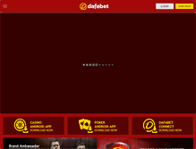 Tablet Screenshot of dafafootball.com